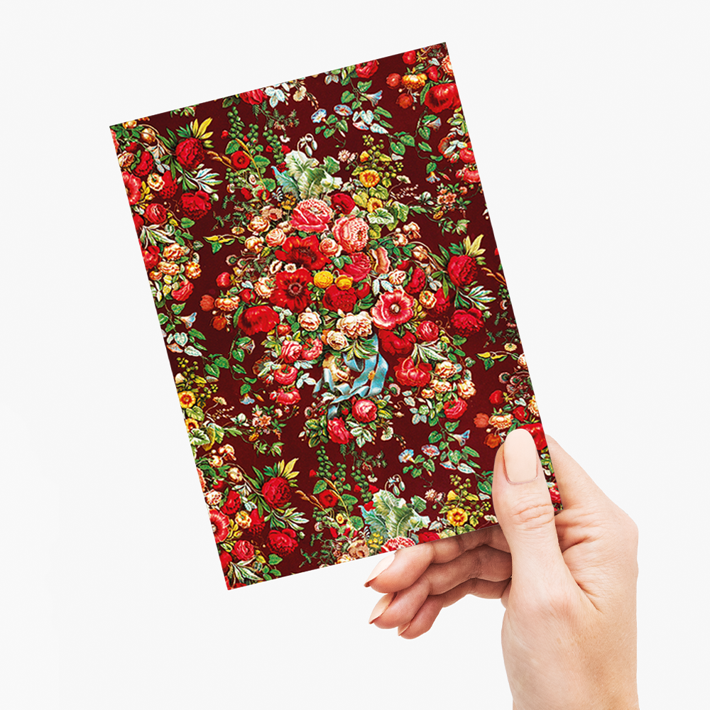 Chintz pattern by Sir Matthew Digby wyatt - Greeting Card