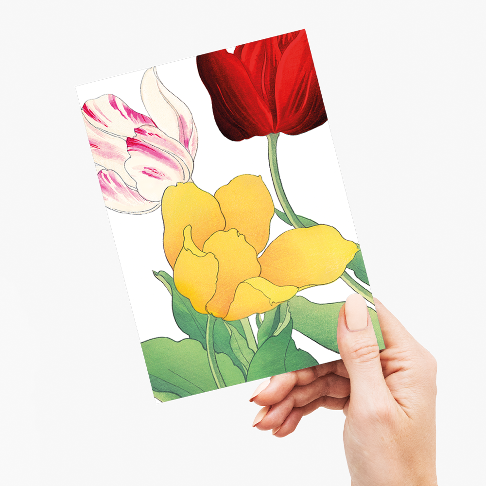 Tulips flowers By Tanigami Kônan - Wenskaart