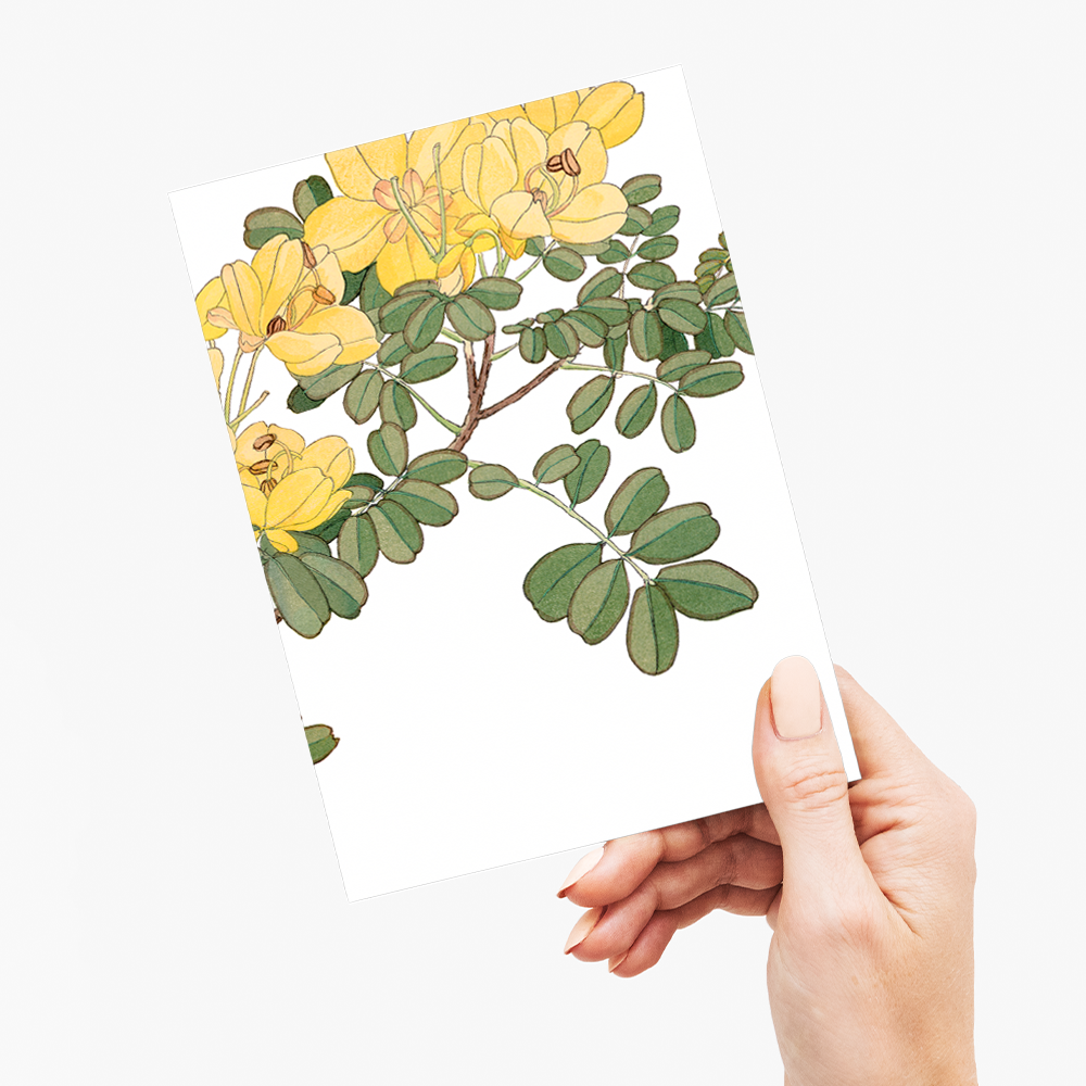 Allamanda Flower By Tanigami Kônan - Wenskaart