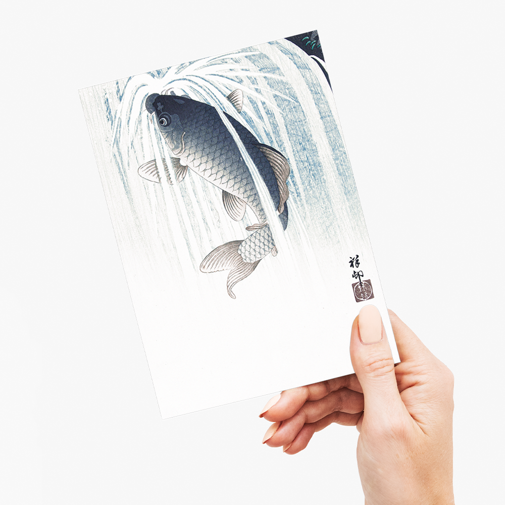 Karper By Ohara Koson - Greeting Card