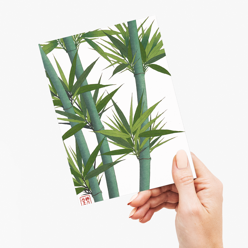 Bamboo II By Shodo Kawarazaki - Greeting Card