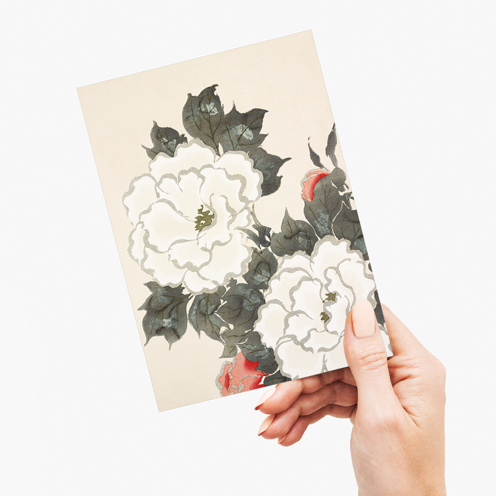 Flowers By Kamisaka Sekka - Greeting Card