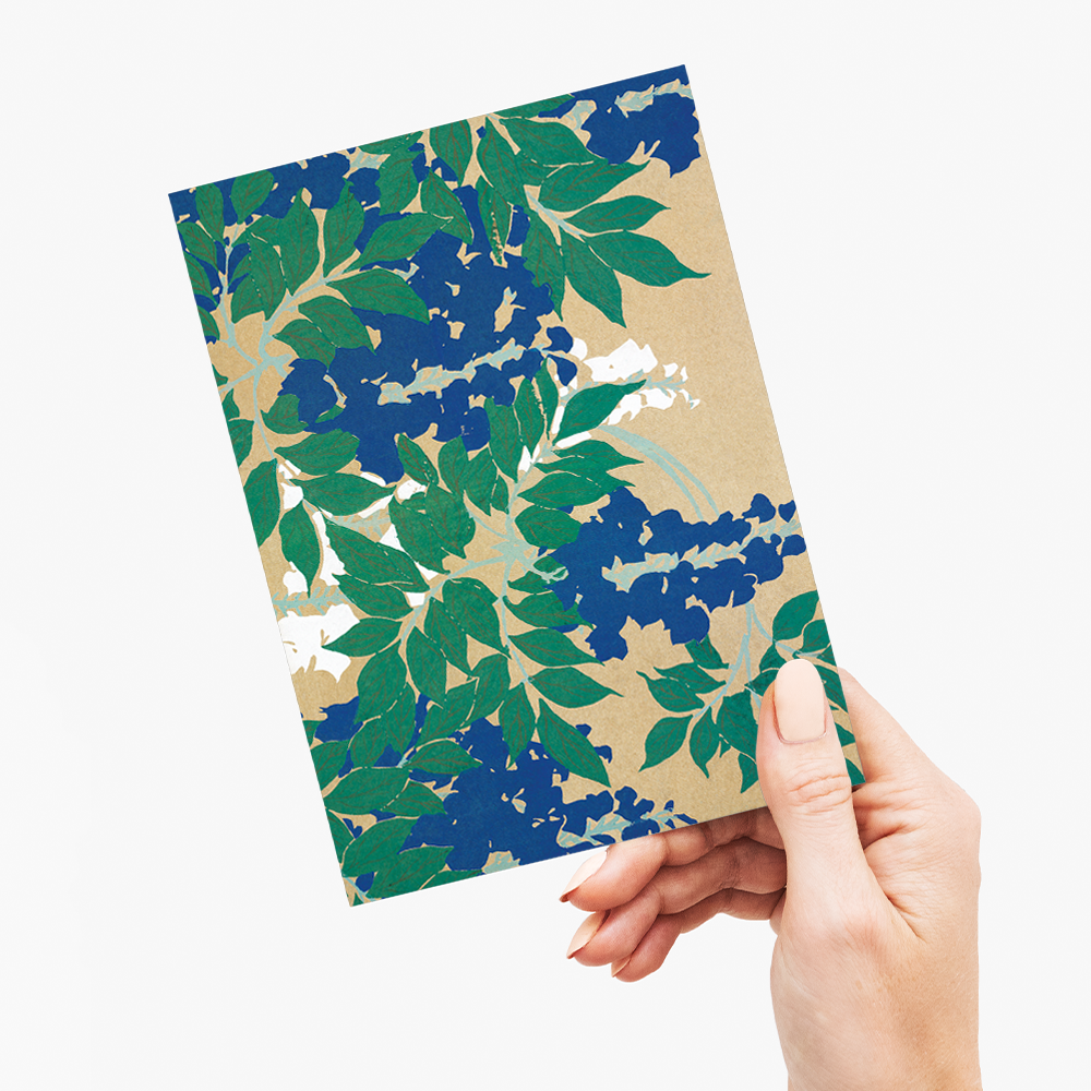 Wisteria By Kamisaka Sekka - Greeting Card