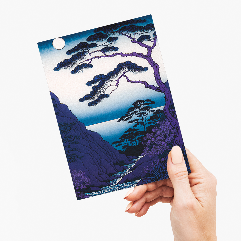 Purple dusk - Greeting Card