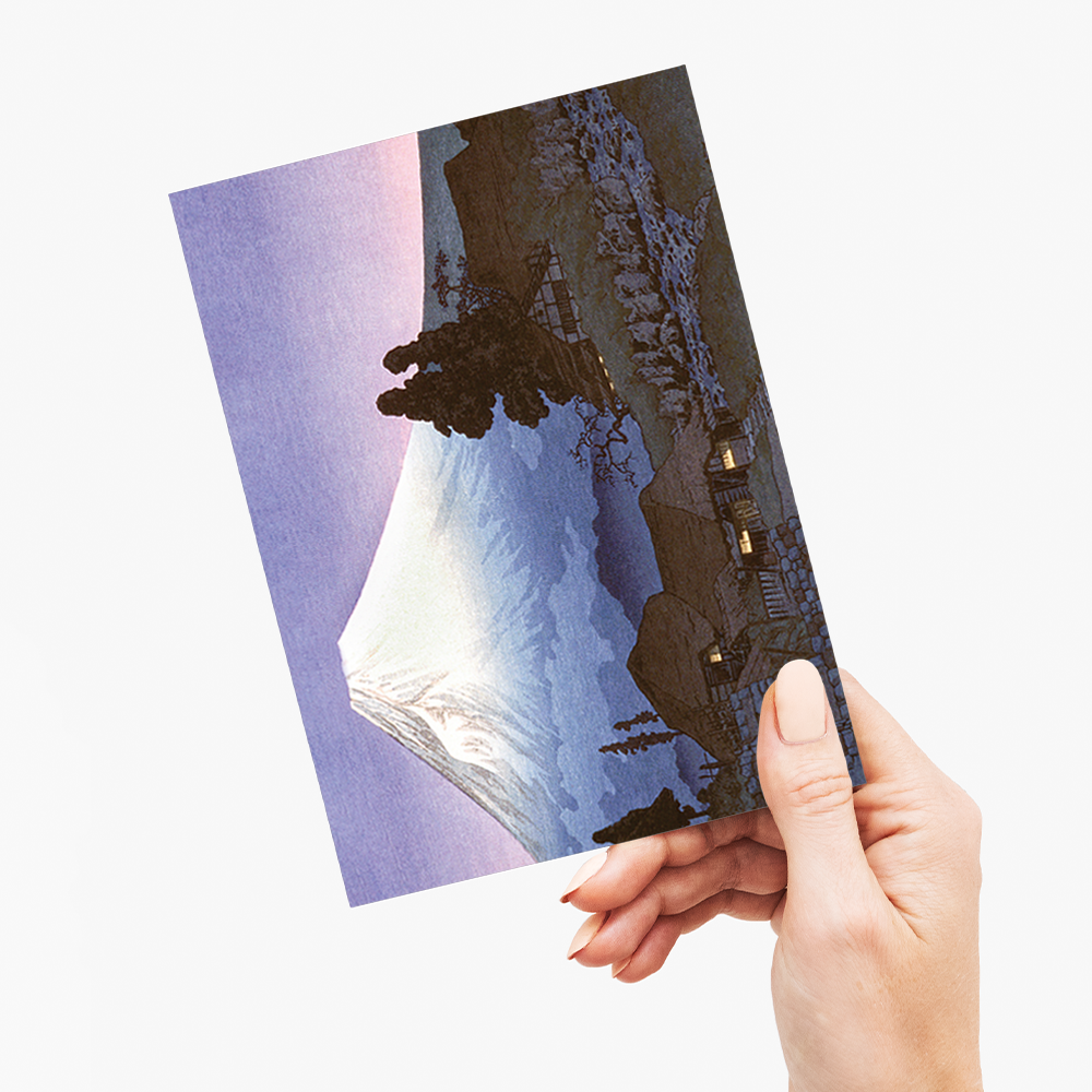 Mikuhō (Fuji) during 20th century by Hiroaki Takahashi - Greeting Card