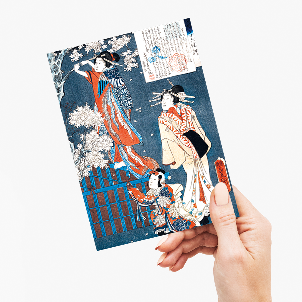 Japanese women by Utagawa Kunisada - Greeting Card