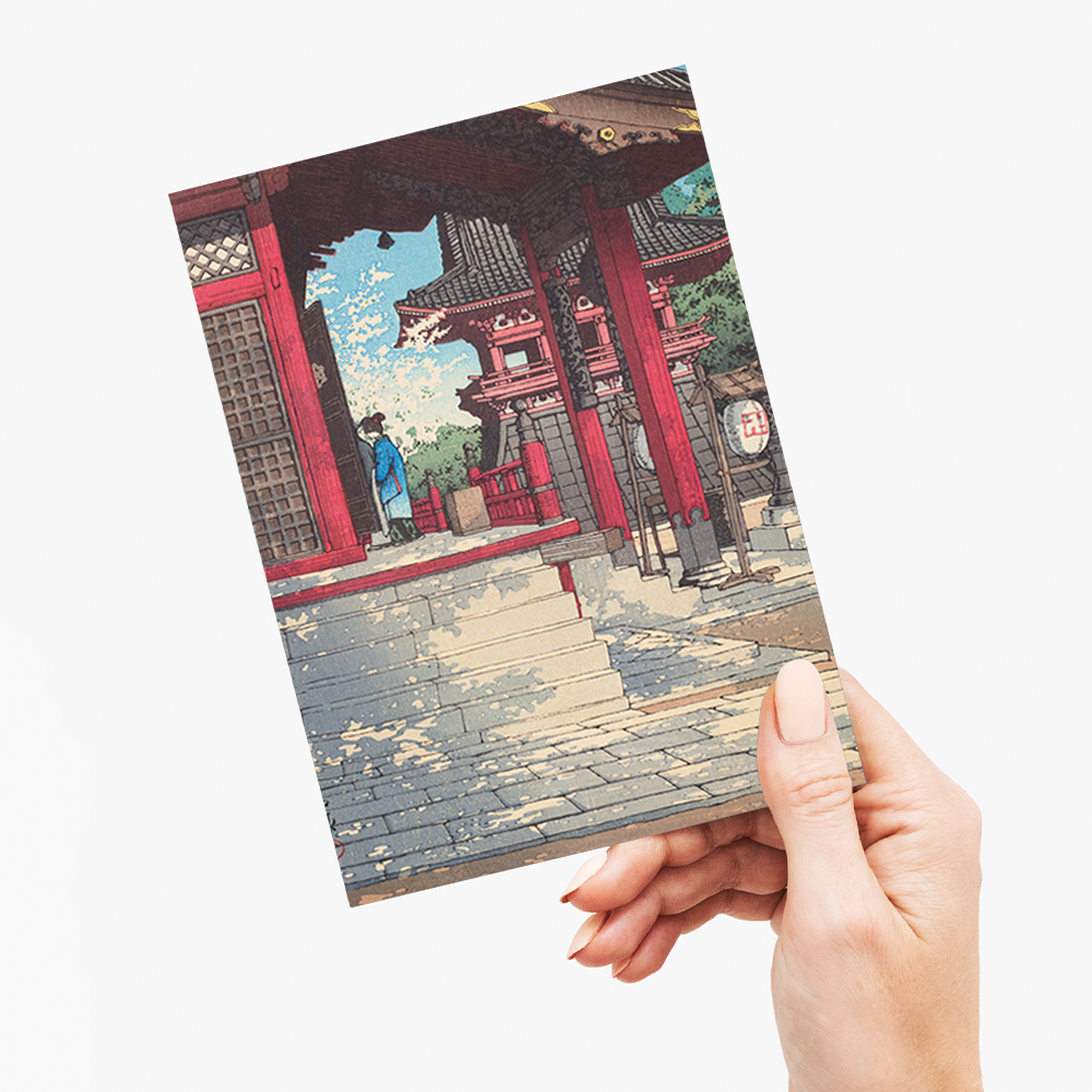 Fudo Hall in Meguro - Greeting Card