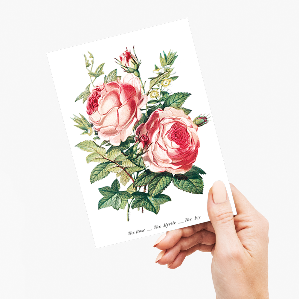 The Rose, the Myrtle and the Ivy - Wenskaart