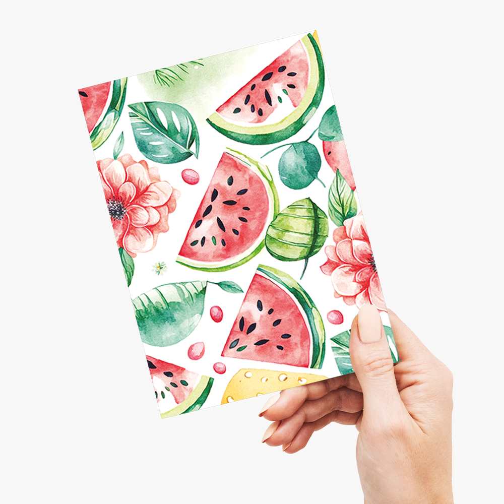 Watermelon pattern - Greeting Card