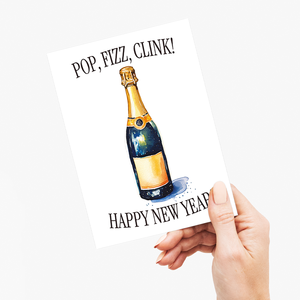 Pop, fizz, clink! - Greeting Card