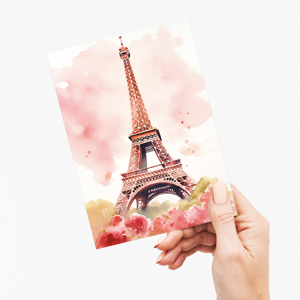 Pink Paris - Greeting Card