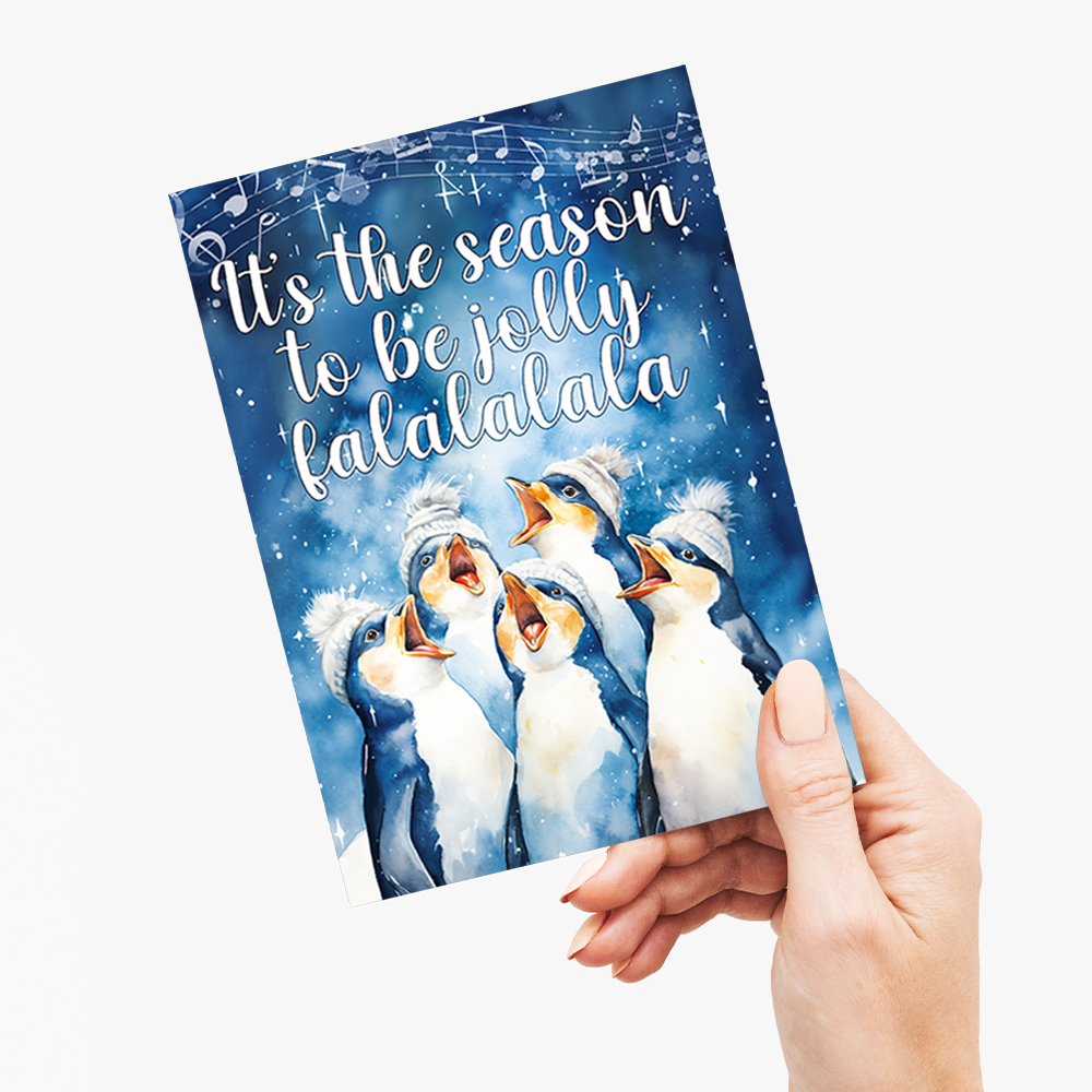 Falala, Penguins - Greeting Card