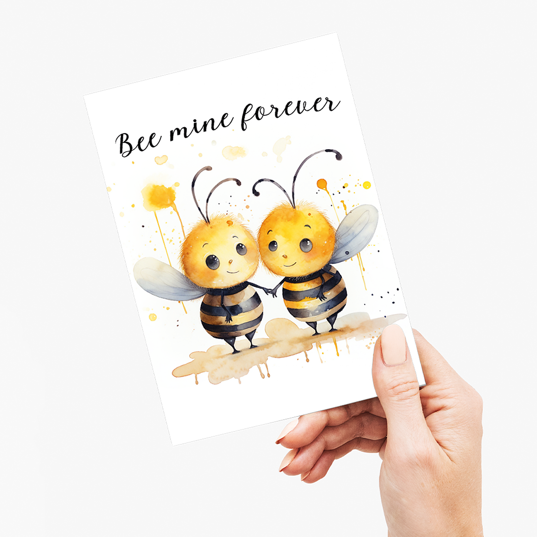 Bee mine forever - Greeting Card