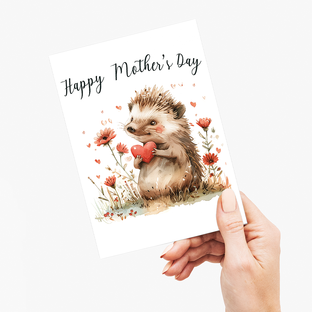 happy mother's day (hedgehog) - Greeting Card