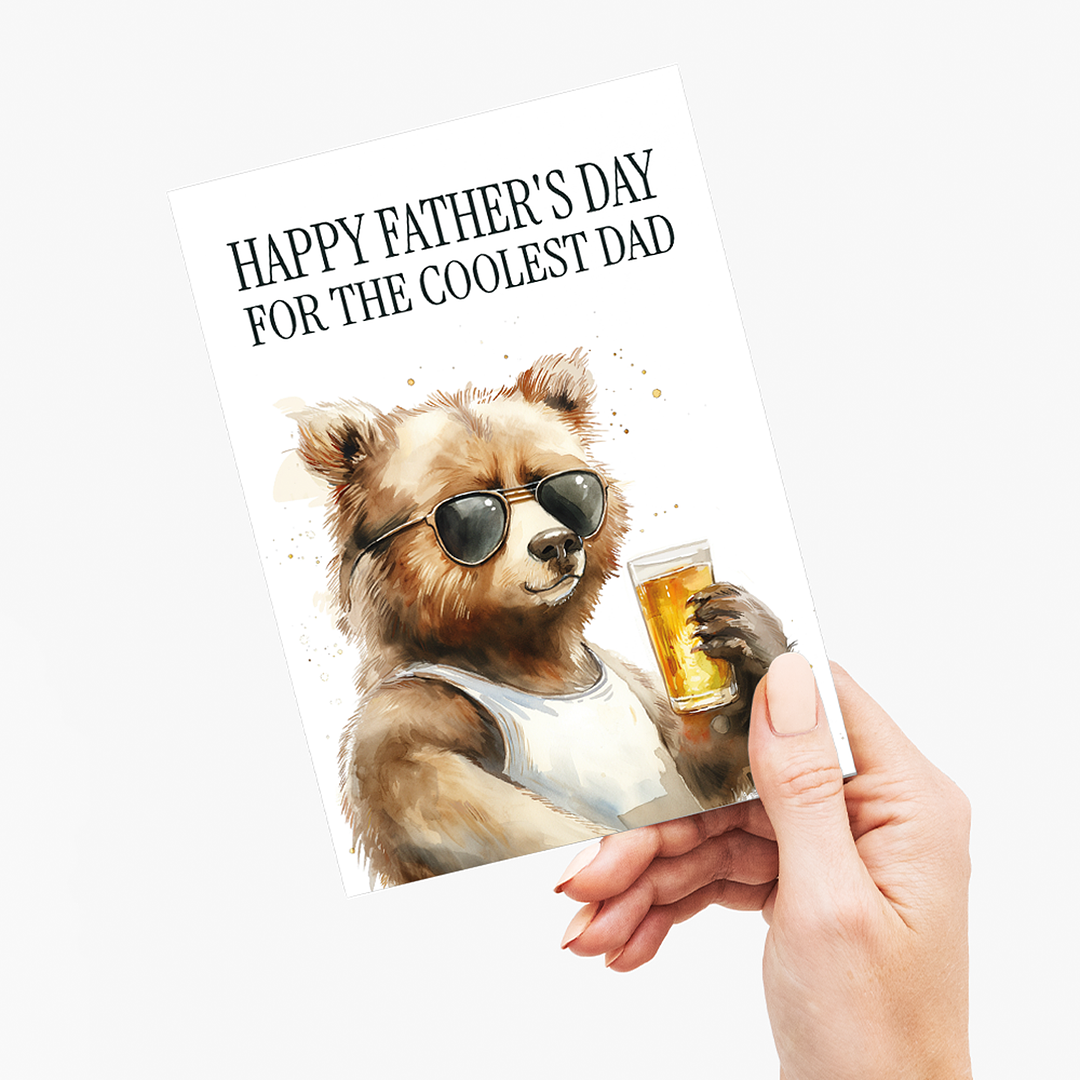 The coolest dad - Greeting Card
