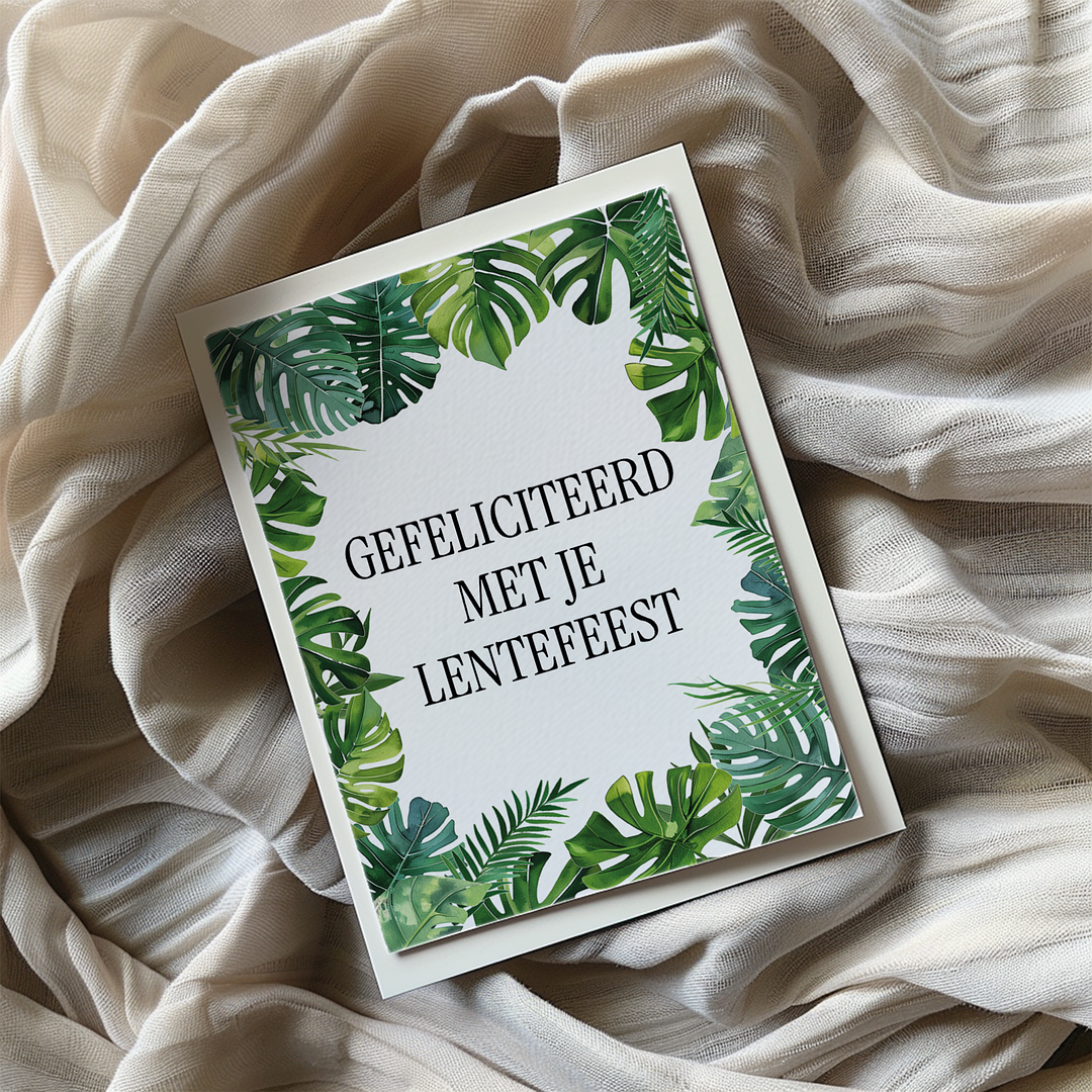 Gefeliciteerd Lentefeest (Jungle) - Greeting Card