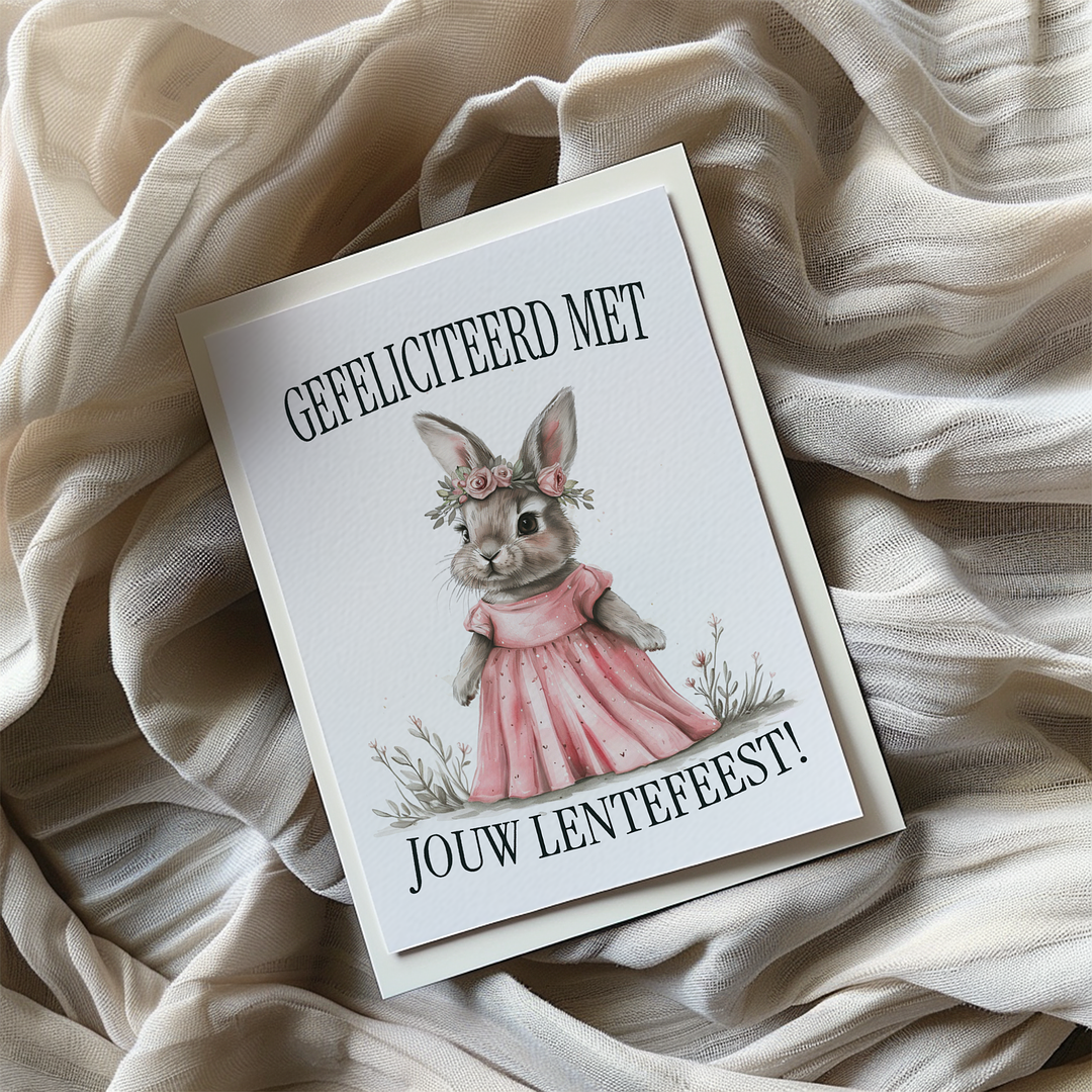 Lentefeest (Konijn) - Greeting Card