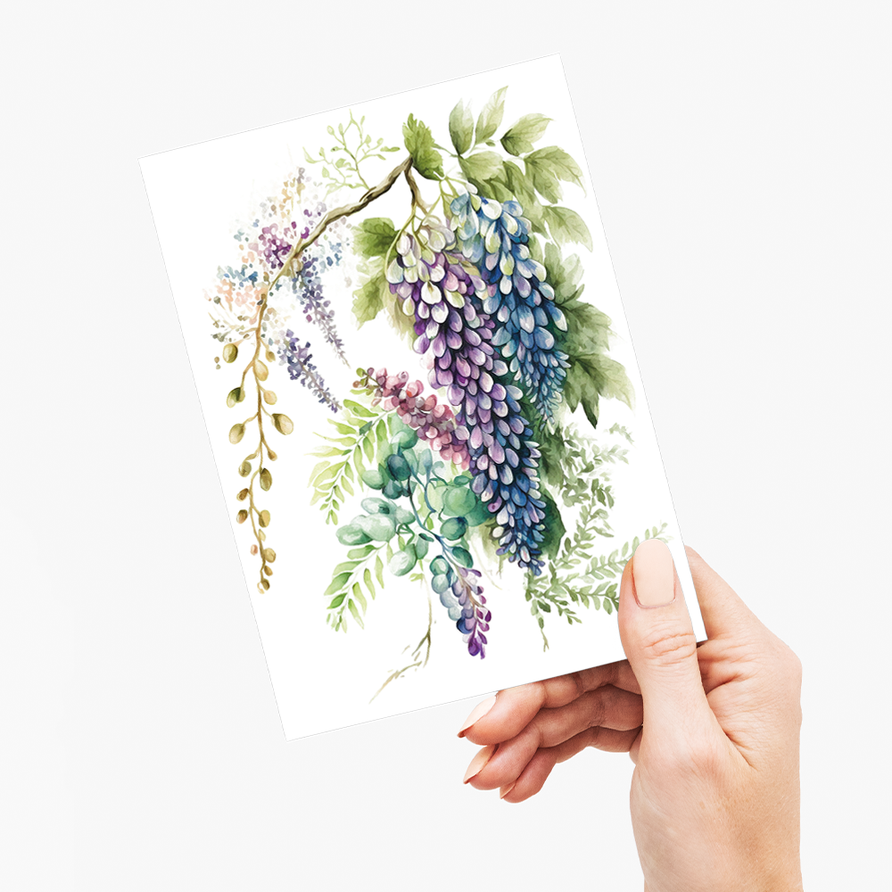wisteria 3 - Wenskaart
