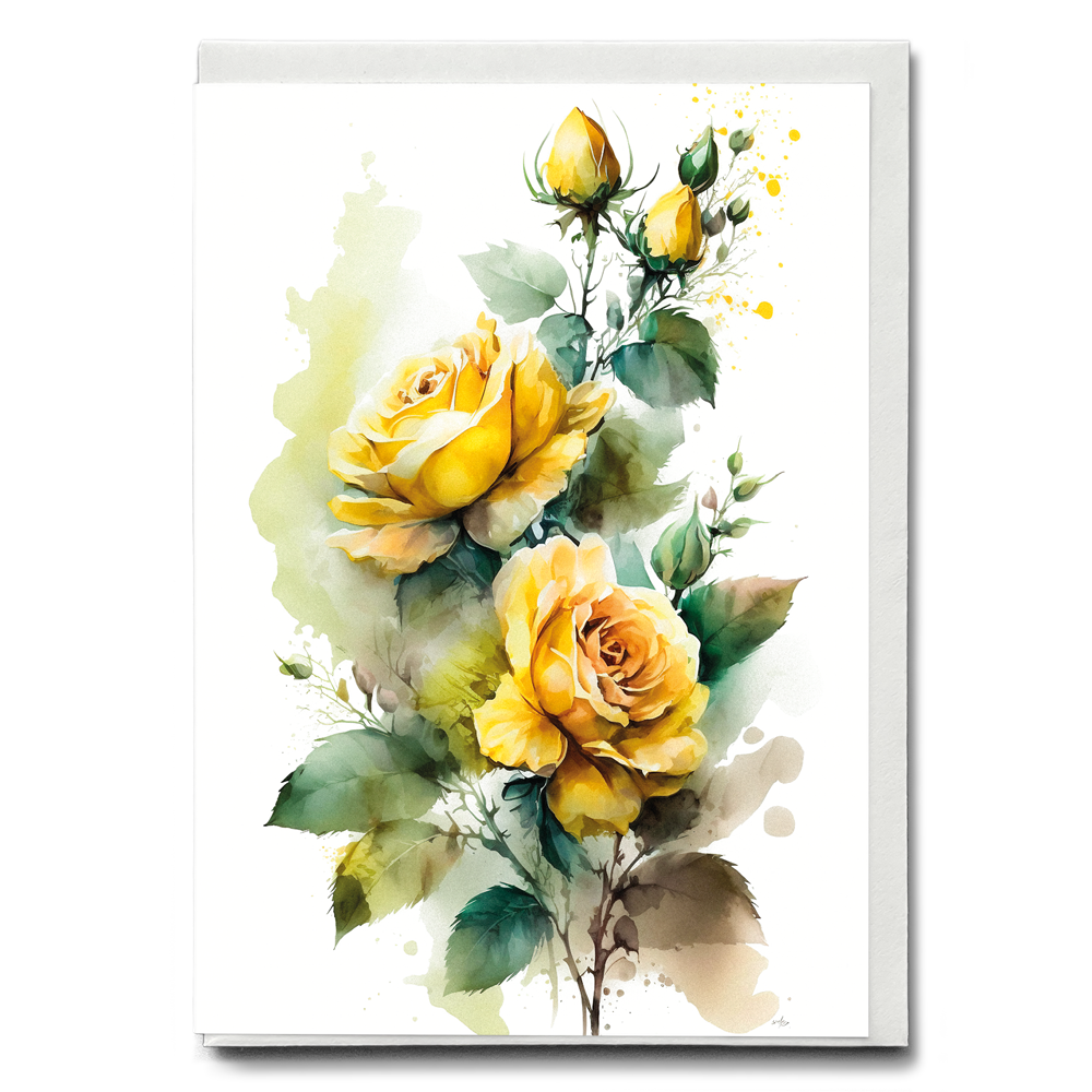 Watercolour Flowers - Greeting Cards