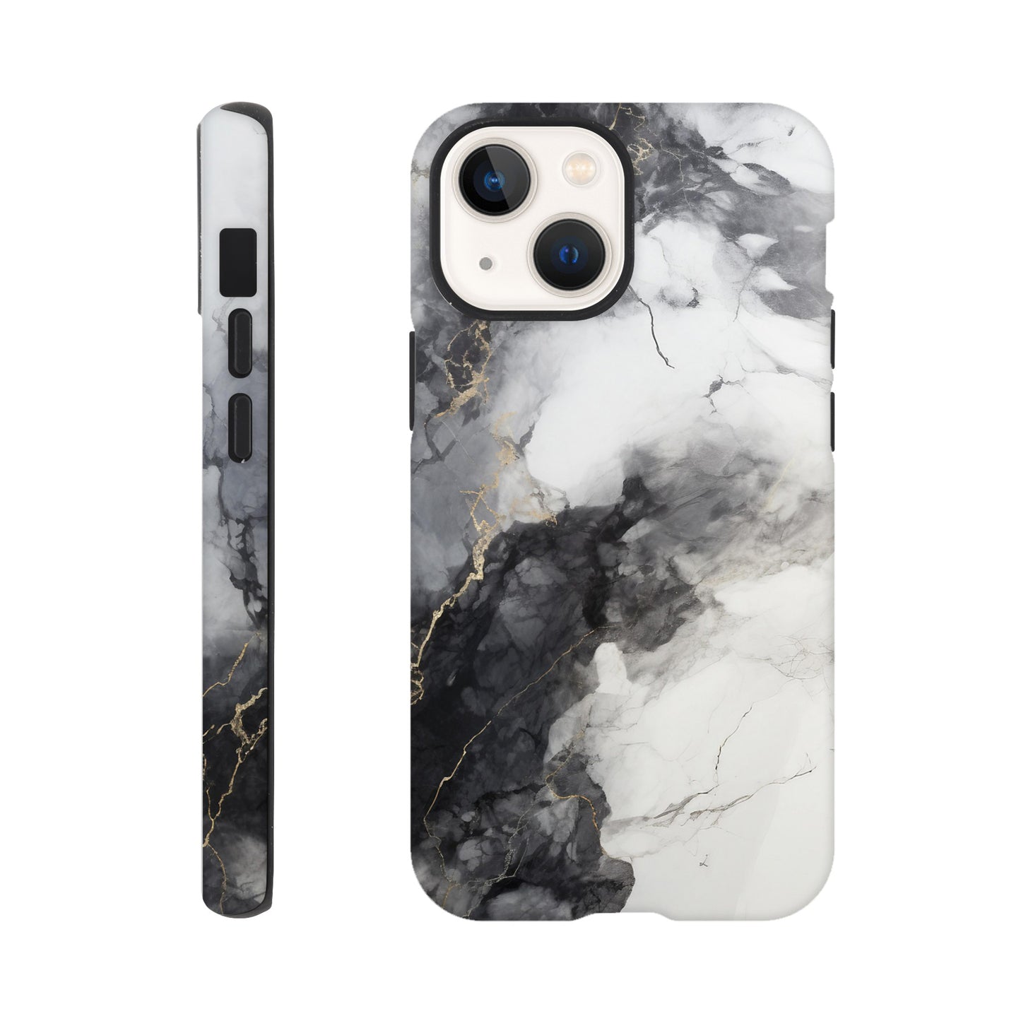 Black & White Marble - Phone case sturdy