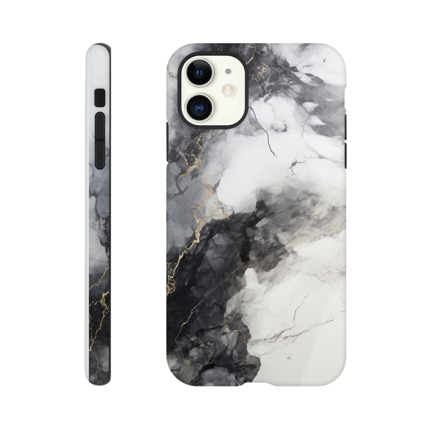 Black & White Marble - Phone case sturdy