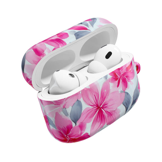 Floral AirPod Cases, Pink Flower Earbud Cover, Cute Tech Accessory, Gift for Her, Spring Vibes, Trendy Earphone Case