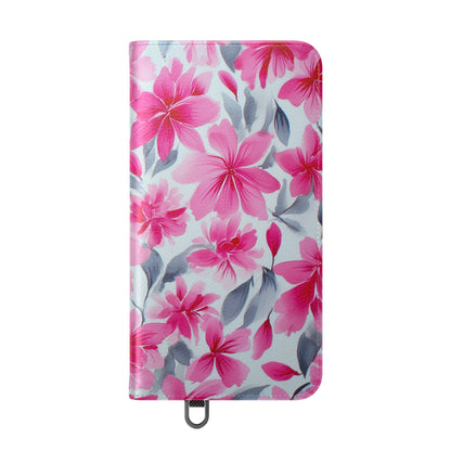 Floral Flip Phone Cases, Elegant Smartphone Covers, Spring Decor, Stylish Gift for Her, Patterned Wallet Case, Trendy Phone Protectors