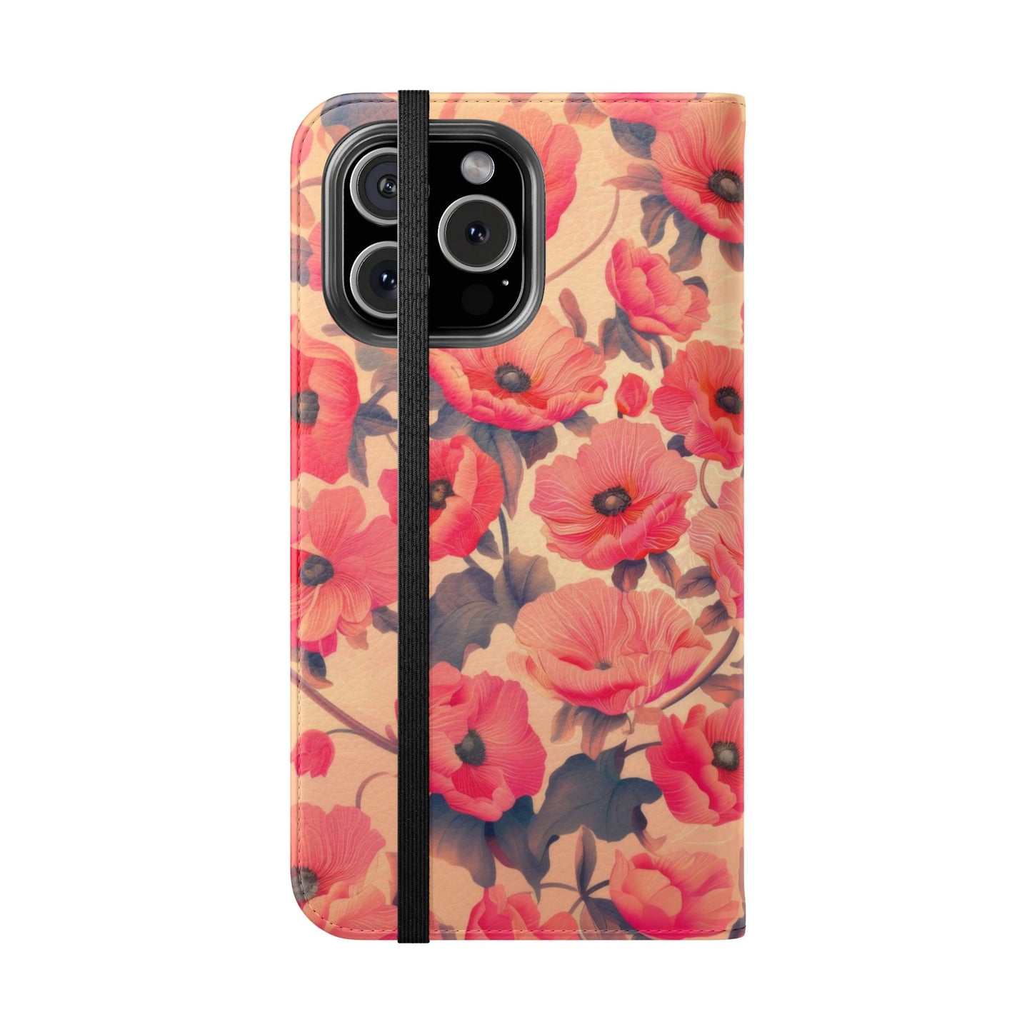 Floral Flip Phone Case - Stylish Smartphone Protector, Floral Design Case, Gift for Her, Trendy Tech Accessory, Mother's Day Gift
