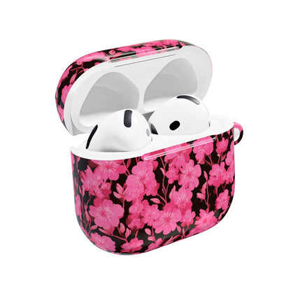 Floral AirPod Case, Cute Pink Wireless Earbud Cover, Gift for Music Lovers, Floral Tech Accessory, Stylish Earbud Holder
