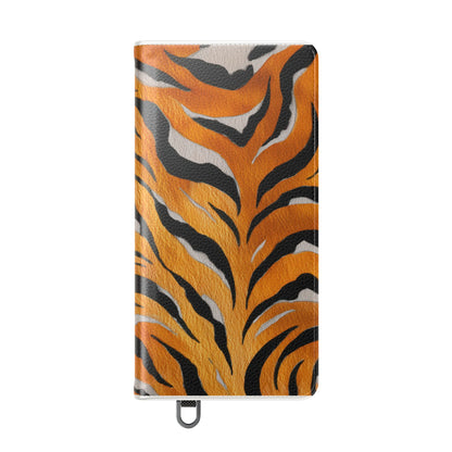 Tiger Print Flip Case, Personalized Phone Case, Stylish Wallet Case, Animal Print Cover, Gift for Wildlife Lovers