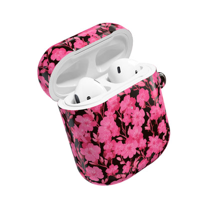 Floral AirPod Case, Cute Pink Wireless Earbud Cover, Gift for Music Lovers, Floral Tech Accessory, Stylish Earbud Holder