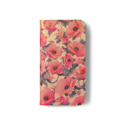Floral Flip Phone Case - Stylish Smartphone Protector, Floral Design Case, Gift for Her, Trendy Tech Accessory, Mother's Day Gift
