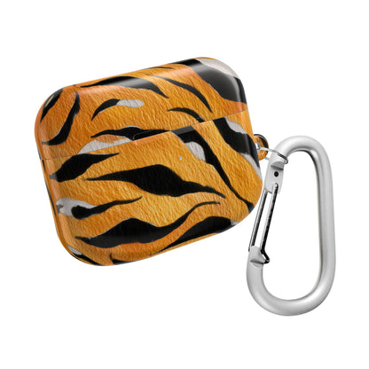 Fierce Tiger Print AirPod Case - Stylish Accessory for Music Lovers, Gift for Animal Lovers, Cute Tech Protector, Unique Earbud Cover