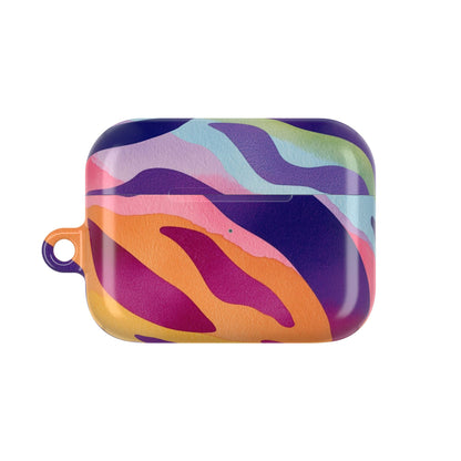 Vibrant Abstract AirPod Case, Colorful Wireless Earbud Cover, Trendy Gift for Music Lovers, Unique Tech Accessory, Perfect for Holidays