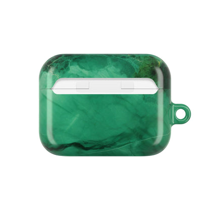 Stylish AirPod Cases - Marble Green Design, AirPods Cover, Custom Earphone Case, Gift for Music Lovers, Trendy Accessory