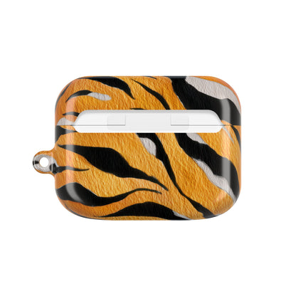 Fierce Tiger Print AirPod Case - Stylish Accessory for Music Lovers, Gift for Animal Lovers, Cute Tech Protector, Unique Earbud Cover