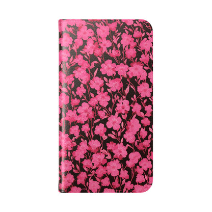 Floral Flip Cases for Phones, Cute Floral Phone Wallet, Gift for Her, Trendy Phone Accessories, Mother's Day Gift, Phone Protection