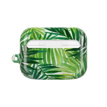 Tropical Leaf AirPod Case, Stylish AirPods Cover, Nature-Inspired Earbud Protector, Gift for Music Lovers, Greenery AirPod Accessories