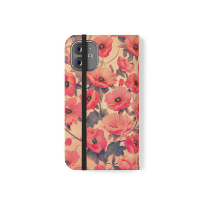 Floral Flip Phone Case - Stylish Smartphone Protector, Floral Design Case, Gift for Her, Trendy Tech Accessory, Mother's Day Gift