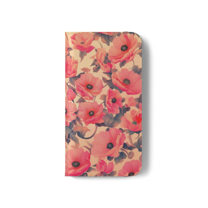 Floral Flip Phone Case - Stylish Smartphone Protector, Floral Design Case, Gift for Her, Trendy Tech Accessory, Mother's Day Gift