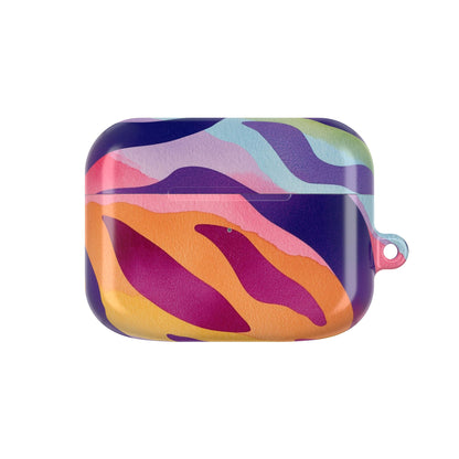 Vibrant Abstract AirPod Case, Colorful Wireless Earbud Cover, Trendy Gift for Music Lovers, Unique Tech Accessory, Perfect for Holidays