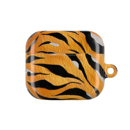 Fierce Tiger Print AirPod Case - Stylish Accessory for Music Lovers, Gift for Animal Lovers, Cute Tech Protector, Unique Earbud Cover