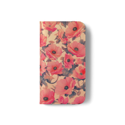 Floral Flip Phone Case - Stylish Smartphone Protector, Floral Design Case, Gift for Her, Trendy Tech Accessory, Mother's Day Gift