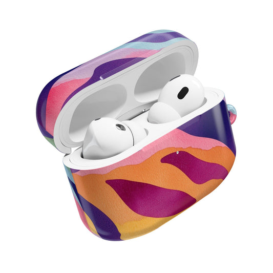 Vibrant Abstract AirPod Case, Colorful Wireless Earbud Cover, Trendy Gift for Music Lovers, Unique Tech Accessory, Perfect for Holidays