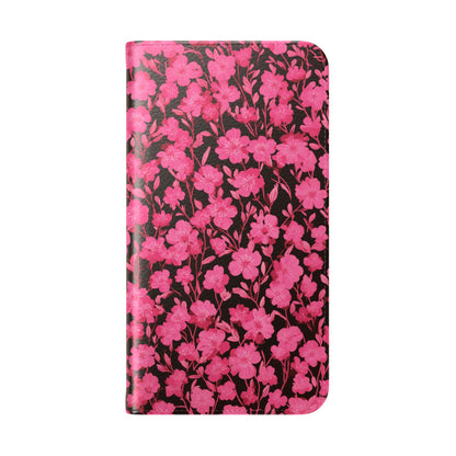 Floral Flip Cases for Phones, Cute Floral Phone Wallet, Gift for Her, Trendy Phone Accessories, Mother's Day Gift, Phone Protection