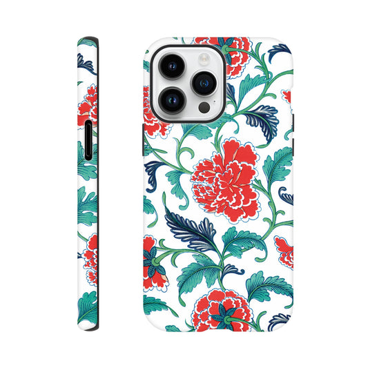 Red floral pattern II - Phone case sturdy