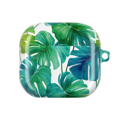 Tropical Leaf AirPod Case | Music Lover Gift, Wireless Earbud Holder, Jungle Vibe, Summer Accessory, Stylish Tech Cover