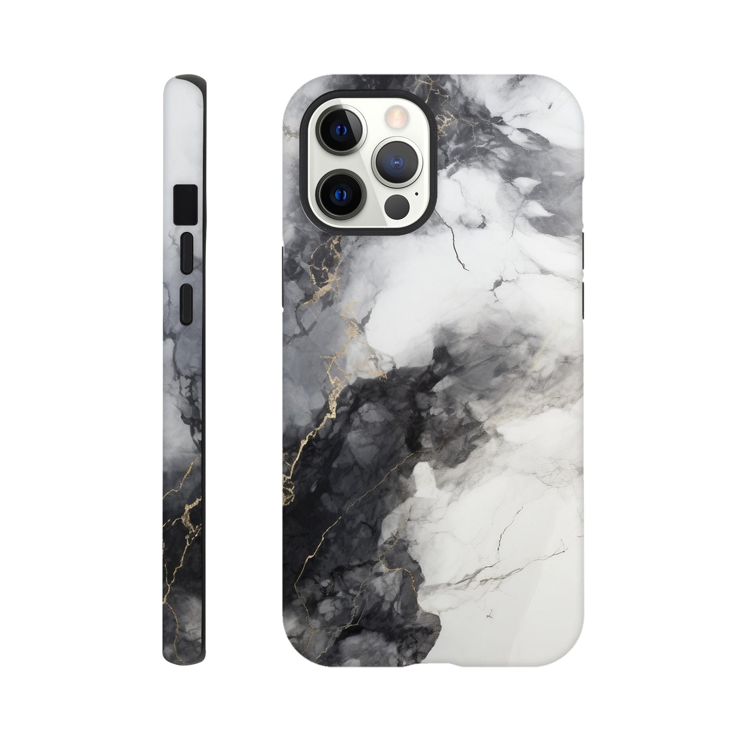 Black & White Marble - Phone case sturdy