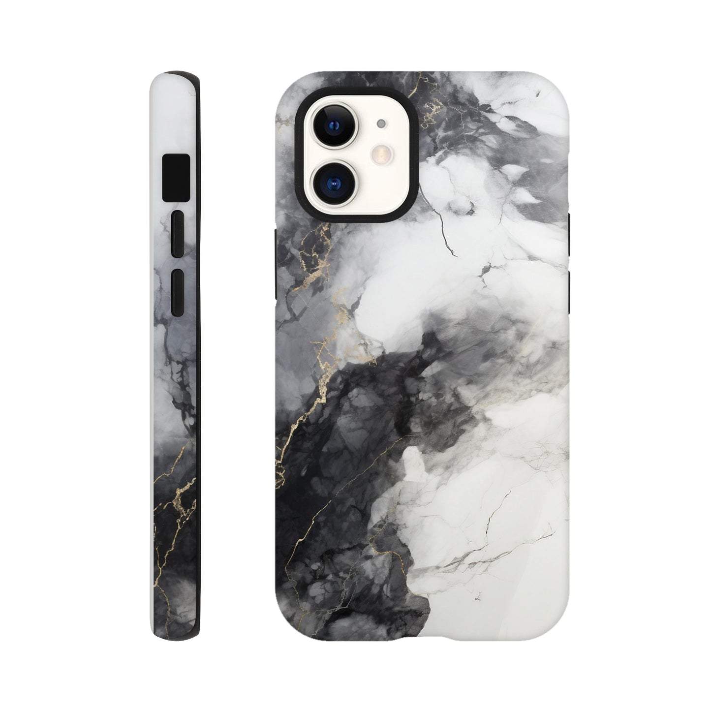Black & White Marble - Phone case sturdy