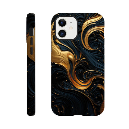 Black and gold art deco pattern II - Phone Case sturdy